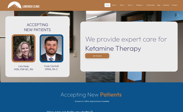 Lonerock Clinic: Project Headline: Transforming a Medical Clinic's Website from "a Book" to a Sleek, Patient-Focused Platform

About the Client: Lone Rock Clinic is a comprehensive medical practice offering a wide range of patient services, from primary care and mental health to aesthetics.

The Challenge: The clinic's original website was content-heavy and difficult for patients to navigate, with the client aptly describing it as feeling "like a book." They needed a complete redesign to establish a modern, professional, and intuitive online presence that would build patient trust and simplify access to information.

Our Solution: We engineered a full website transformation focused on creating a sleek, professional, and visually pleasing user experience. Our process ensured zero disruption to their live operations:

Seamless Development: Using Wix Studio's staging site feature, we built and refined the entire new website in a private environment, allowing the original site to remain active.

Collaborative Feedback: We integrated BugHerd to create an efficient and precise feedback loop, allowing the client to provide input directly on the design as it developed.

Intuitive Navigation: The new site architecture was designed to guide patients effortlessly to the information they need, with clear calls-to-action for booking appointments.

Performance First: Following the launch, we performed a thorough speed optimisation to ensure the site runs quickly and smoothly for all users on all devices.

The Result: The new Lone Rock Clinic website is a clean, modern, and highly functional platform that instills confidence and effectively communicates their extensive services. The client was so thrilled with the transformation and our collaborative process that they have engaged us for an ongoing monthly support and maintenance plan, turning a single project into a long-term partnership.

Services Delivered: Full Website Redesign (Wix Studio), UI/UX Design, Patient Journey Optimisation, Speed Optimisation, Ongoing Website Support & Maintenance.