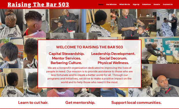 Raising The Bar 503: Amazing Multi-Page Website for Raising The Bar 503