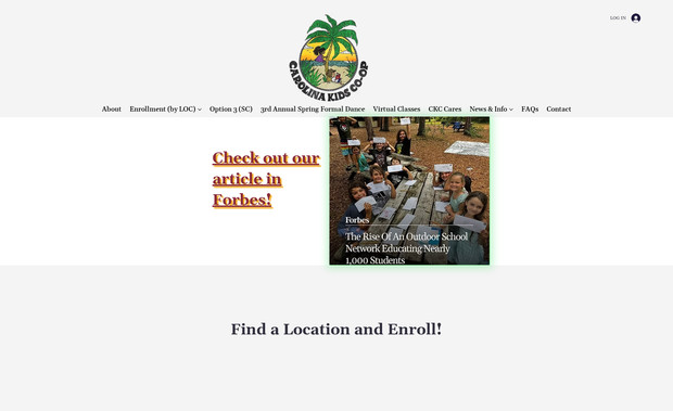 Carolina Kids Co-Op: Website redesign project