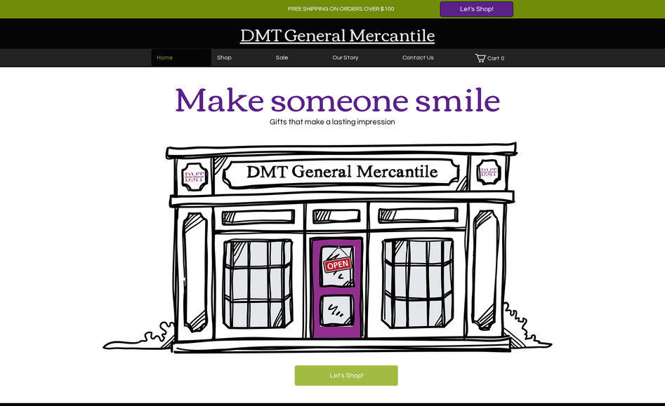 Online Store: DMT Mercantile: Online merchantile for a local business