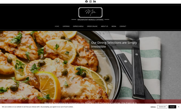 Magnificent Morsels Catering: Website Design Updates | SEO | Consulting |  e-commerce | Image Research and Implementation