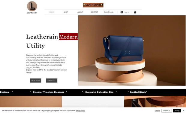 Leatherain: Leatharain: Where Dubai's luxury meets timeless leather craftsmanship. Born in the heart of the UAE, we meticulously craft premium leather goods, blending exquisite materials with unparalleled artistry. Experience the enduring elegance of Leatharain, designed to elevate your style with sophistication and lasting quality.
