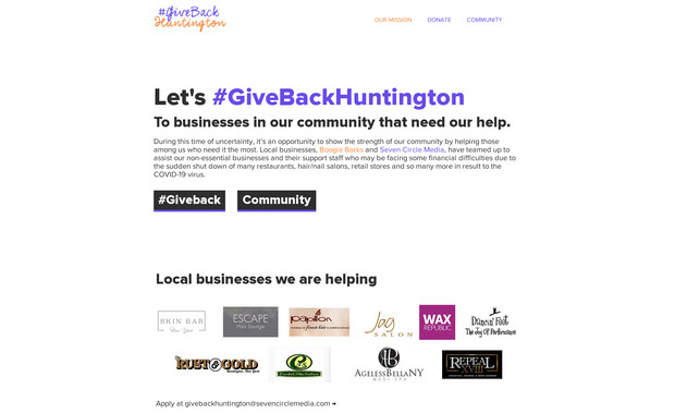 GIVE BACK HUNTINGTON: undefined
