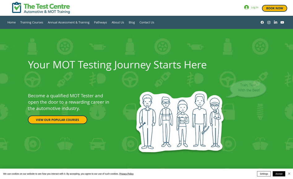 The Test Centre Training: Website Migration to Wix Studio
Review of UX and Mega Menu
Content Management System Design
Ecommerce Addition
Forms & Automation Setup