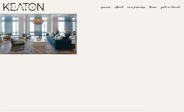 Keaton Interiors 2025: Wix Studio Design Starting at $2000. Website Developer 