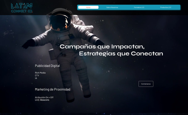 Latam Connect: Desarrollo de Sitio Web Informativo en Wix Studio, desarrollo de secciones informativas de servicios.