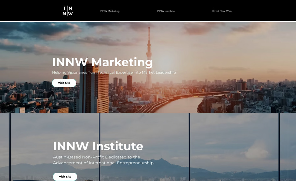 Innw Atx: I designed this website from scratch. This is the third website I am designing for Wen Zhang, a startup advisor, pitch expert, and founder. She requested a high-end website that would support a business model transacting tens of thousands of dollars.

I created this website from scratch till launch. 

Features Includes:
>> Professional layout & modern style
>> Interactive elements & Modern layout
>> Live Chat
>> Contact Form
>> Social media integration
>> Testimonial Slider