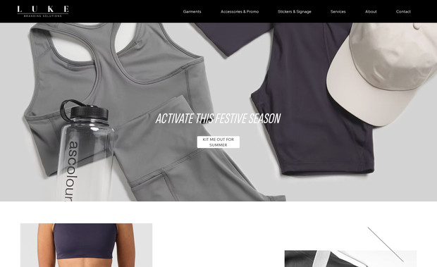 Luke Branding Solutions: Created a new modern website to promote branding services.