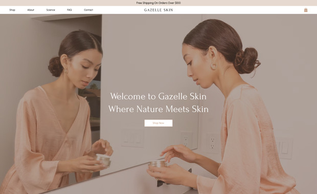 Gazelle Skin: Wix Studio Website Design | On-Page SEO