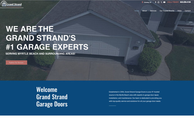 Grand Strand Garage Doors: Garage Door repair and installation website