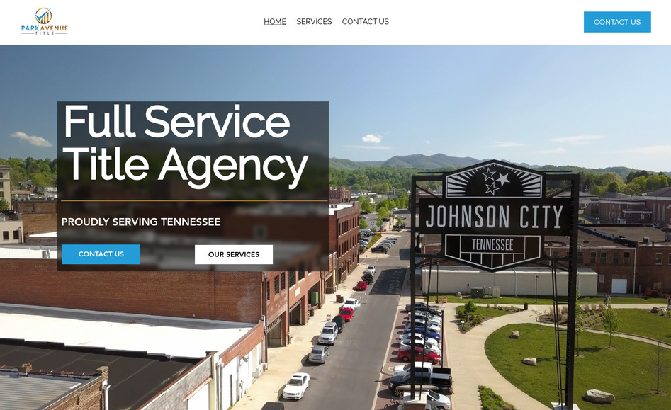 Park Avenue Title: This project was a new website design.  Park Avenue Title did not have a website and they wanted to have a user friendly site that clients can find out more about them and their services.