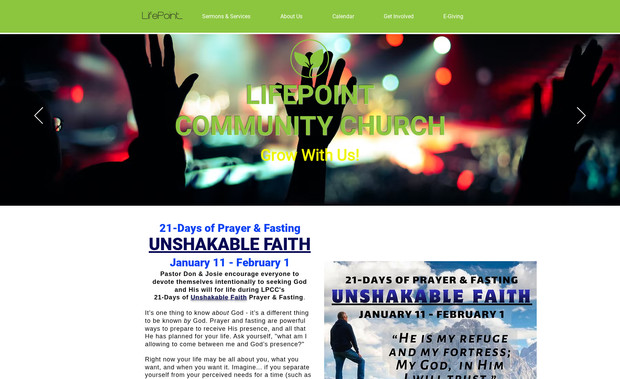 Lifepoint Deland: Website design for a church in Deland, Florida.