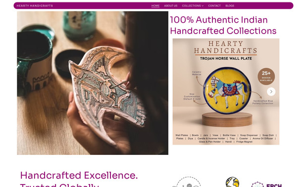 Hearty Handicrafts WIX Studio Copy: 