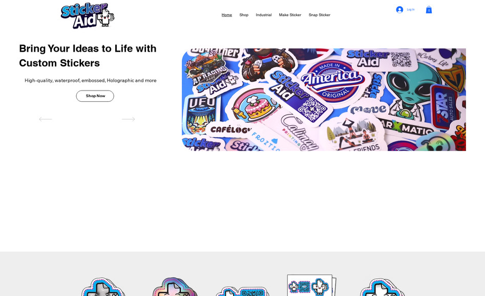 Sticker Aid: A vibrant and user-friendly website built for a custom sticker printing business. The site allows customers to upload photos, choose sticker types, and request quotes with ease. Designed to highlight product quality, ease of use, and fast service, StickerAid.com features bold visuals, clear messaging, and mobile responsiveness, perfect for a modern e-commerce experience.