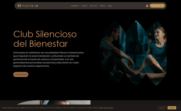 Haltere Club: Desarrollo y diseño web