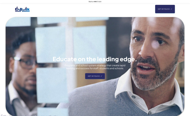 EnRusk: Aspiring messaging and design for educational consulting.