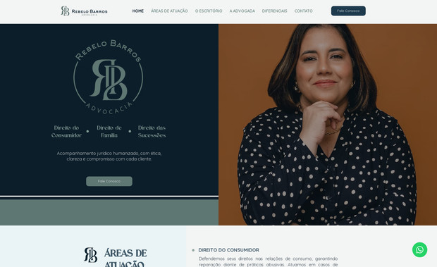 Rebelo Barros Advococia: Web design completo