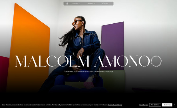 Malcolm Amonoo: Für Malcolm Amonoo, einen Fotografen und Videografen aus Köln, wurde eine schlichte und elegante Website entwickelt, die seine Arbeiten klar in den Fokus rückt. Das minimalistische Design sorgt für eine intuitive Navigation, während ein übersichtliches Portfolio seine Bilder und Videos präsentiert. Eine Kontaktseite ermöglicht einfache Anfragen, und die Seite ist für Mobilgeräte sowie schnelle Ladezeiten optimiert. Die Website dient als professionelle Online-Visitenkarte und spiegelt seinen Stil authentisch wider.