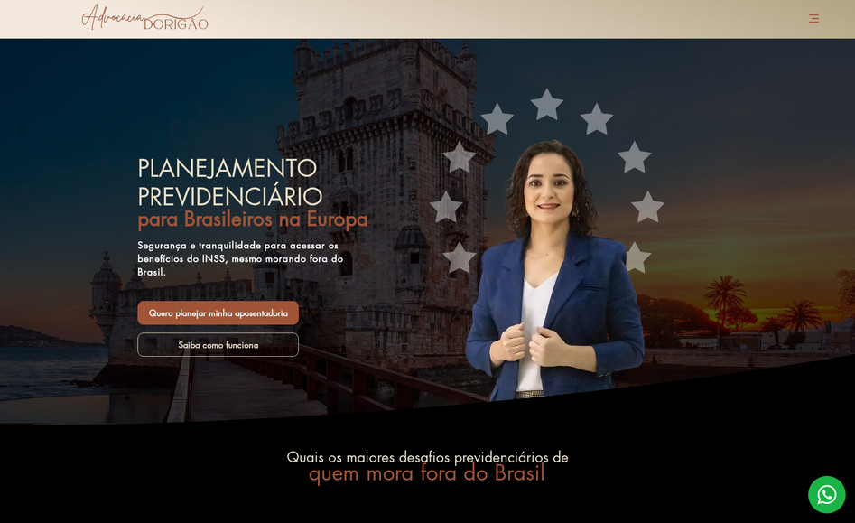 Advocacia Dorigão: Repaginação profissional do site.