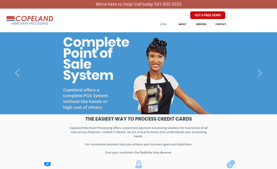 Copeland MP: This website is for a payment processing company.