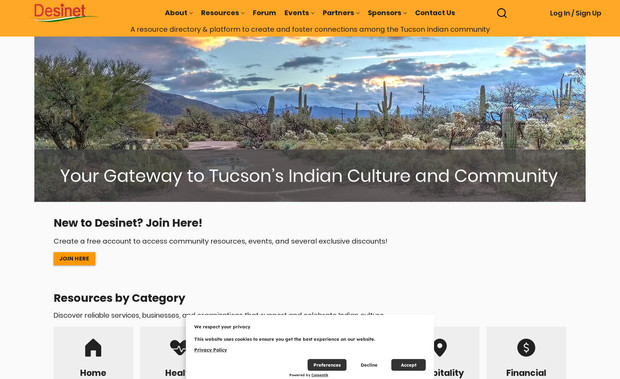 Desinet: New website design