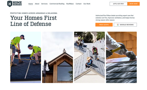 Home Heroes: Complete brand build and launch. Custom logo, website, and marketing support.
