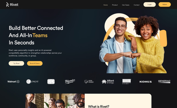 Rivet: Website Design for a B2B SaaS Business