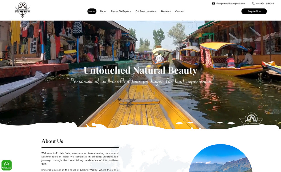 Fix My Date: Travel Consultant Website