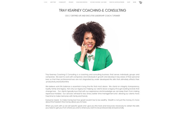 Tray Kearney: For Tray Kearney, we developed a polished website that showcases his coaching and consulting services, focusing on personal and professional growth. The site features an organized layout highlighting his expertise in life coaching, business consulting, and corporate training. We prioritized user experience through mobile optimization and search engine visibility, ensuring that potential clients can easily access information about services and book consultations. This project effectively positions Tray Kearney as a trusted leader in personal and organizational development.