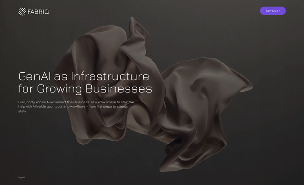 Fabriq: GenAI as Infrastructure for Growing Businesses
Everybody knows AI will impact their business. Few know where to start. We help with AI inside your tools and workflows - from first steps to steady state