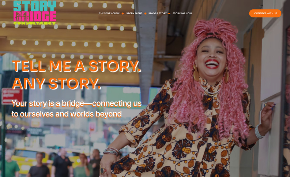 Story Bridge: Full Website Redesign and Migration from Squarespace to Wix Studio.