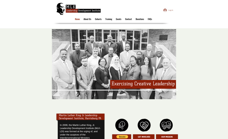 MLK Leadership Dev: Built website