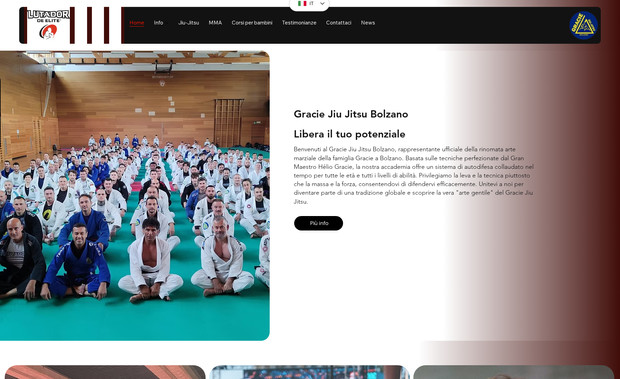 Gracie Jiu Jitsu Bolzano: Multilingual BJJ Website for Bolzano BJJ, needing English, Italian & German 