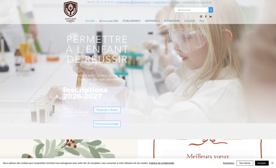 ÉCOLE Saint Jean Gabriel: Site de l'école St Jean Gabriel à Paris