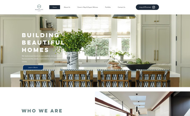 MAYCLIFF HOMES: For Maycliff Home, we executed the entire website build—complete brand-aligned UI/UX design and full Wix development. The site showcases home décor and lifestyle products through elegant layouts, smooth navigation, and a refined aesthetic tailored for an upscale audience.