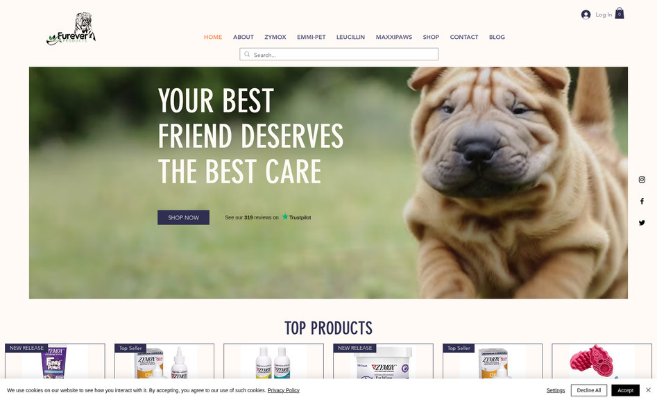 Furever Products: I completed the SEO and have some design changes. This websites now turns over £28K per month