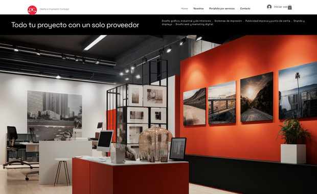 dcdisenoeimpresion: Diseño de sitio web.
Retoque y generación de imágenes con IA.
Generación de contenido escrito y visual para todo el sitio web.
Optimización de imágenes y video.
Tienda en línea y activación de pasarelas de pago.
Configuración de portafolio de productos y servicios.