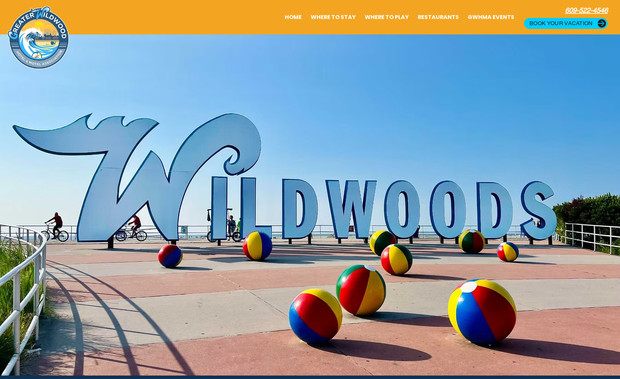 Greater Wildwood Hotel & Motel Association: Created a website for the hotel association in Wildwood, New Jersey. Highlighted best offers for hotels and top meal choices around the island