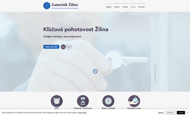 Zamočník Žilina: New web development