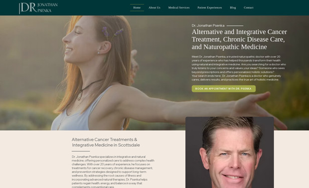 Doctor Jonathan: Wellness / Medical website design.