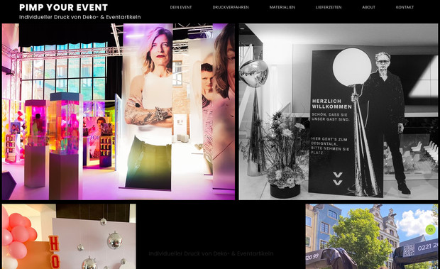 Pimp Your Wedding: Für Pimp Your Wedding durften wir eine neue Website gestalten, die den kreativen Anspruch und das besondere Gespür des Unternehmens für moderne Eventkonzepte visuell transportiert. Ziel war es, die Leistungen auf charmante weise erlebbar zu machen – ohne die Nutzer:innen mit zu viel Text zu überfordern.

Der Fokus liegt deshalb ganz klar auf den Bildern: Ausdrucksstarke Fotos zeigen die Vielfalt der bisherigen Projekte und vermitteln direkt ein Gefühl für den Stil und die Liebe zum Detail. Damit sich die Besucher:innen dennoch umfassend informieren können, wurden ergänzende Texte dezent in aufklappbare Textbereiche eingebunden. So bleibt der Look aufgeräumt und hochwertig – und wer tiefer einsteigen möchte, kann das jederzeit tun.

Das Ergebnis: Eine moderne, ästhetische Website, die den Vibe von Pimp Your Wedding perfekt widerspiegelt.