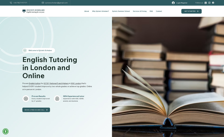 Sylvie’s Scholars: undefined