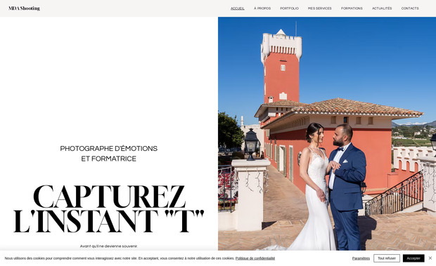 MDA Shooting: En 1ère page sur "shooting photos professionnels cannes" en moins de 3 mois