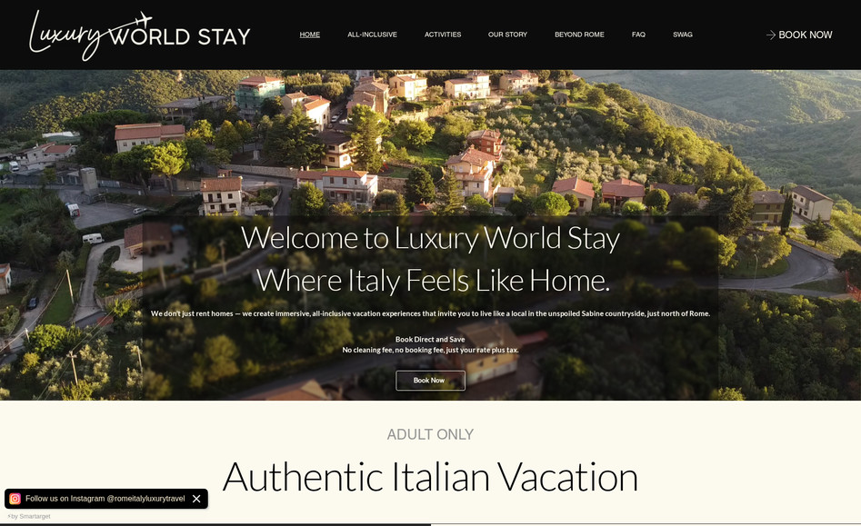 Luxury World Stay: A luxury villa in Italy with activities near Rome.
