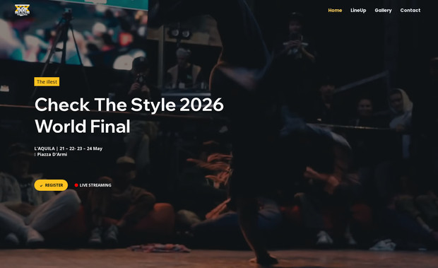 Check The Style: International breaking contest in L’Aquila: lineup, schedule, battle categories, tickets and workshops.