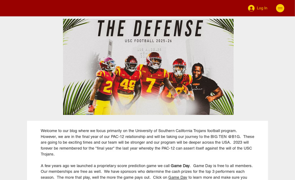 USC24x7.COM: USC24x7 is a community website intended for fans of the University of Southern California (USC) college football team. The website was originally built using Wix in 2020 using the traditional Wix Editor and included an active Blog, a community forum for Site Members, and a unique “Game Day” entertainment feature where Site Members try to guess the final scores of the season’s games, with a final, overall winner being declared at the end of the season.

The site owner wanted to migrate the site to the new Wix Editor X platform to create a fully responsive website for their community members – maintaining all current site functionality. The site is rich with video and image content in addition to the Blog and Forum areas, and having a fully responsive design would enhance the user experience.

We started the project by first designing a Migration Preparation Plan that included a review of all existing page objects and custom Velo code to identify any objects that were not supported by Editor X. (Since Editor X is a newer Wix Platform, some of the existing page objects were not supported.) These unsupported page objects and associated code were then replaced and the revised pages fully tested.

We then completed a full review of the custom “Game Day” code to identify and resolve bugs, errors, and functionality that did not perform as intended. Data for Game Day is maintained in five custom Wix Collections which are maintained by the Game Day page and event-triggered code. Together, the custom code and custom Collections insure the integrity of all input data entered by the Site Members and the ranking data calculated during the actual game play.

With the Migration Preparation Plan fully complete, we finally turned our attention to the actual migration of the site content to the Editor X version of the site. The design of each page was adapted for a fully responsive website with three breakpoint sets, insuring an optimum user experience regardless of the visitor’s device type.