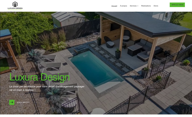 Luxura Design: Design de site avancé
prise de rendez-vous
site web custom 
Design modern et professionnel