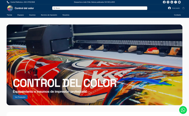 ControldelColor: Rediseño Web en WIX Studio + SEO