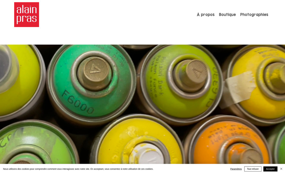 Alain Pras: Site portfolio pour l'artiste Alain Pras
