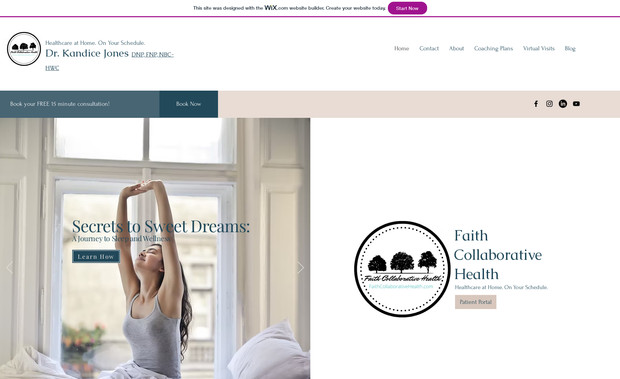 Faith Collaborative: In this project we merged aesthetics with functionality. Creating a aesthetically pleasing and classic design, every element was strategically curated to enhance user experience and interaction.